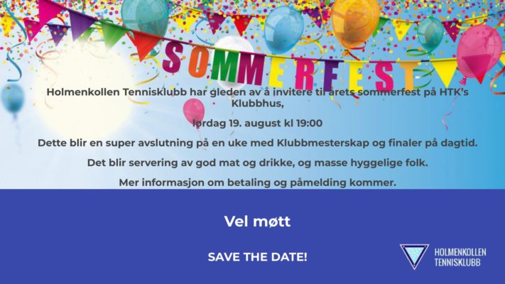 HTK sommerfest 19. august HTK inviterer til sommerfest 2